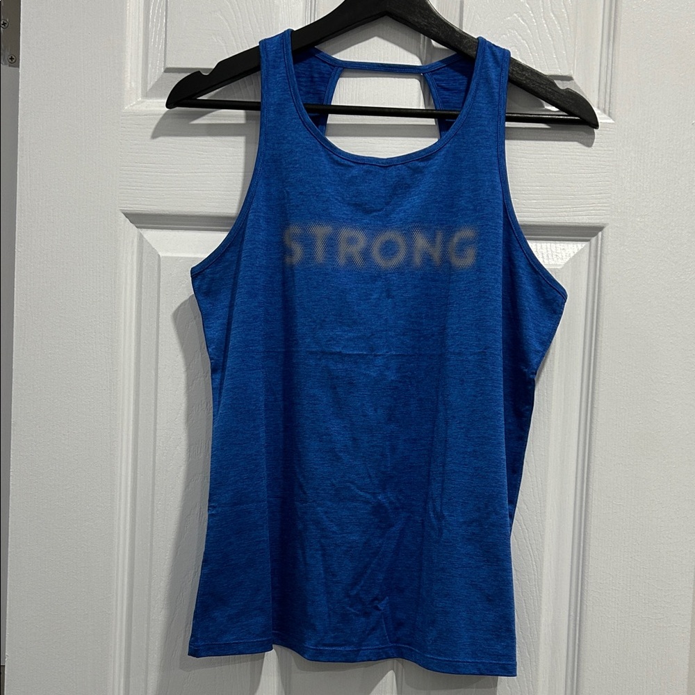ZUMBA SALE! Strong ID Blue Tank Top